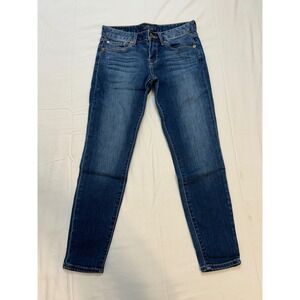 Lucky Brand Lolita Capri Jeans Women 4/27 Dark Wash Slim Mid Rise Cropped Denim